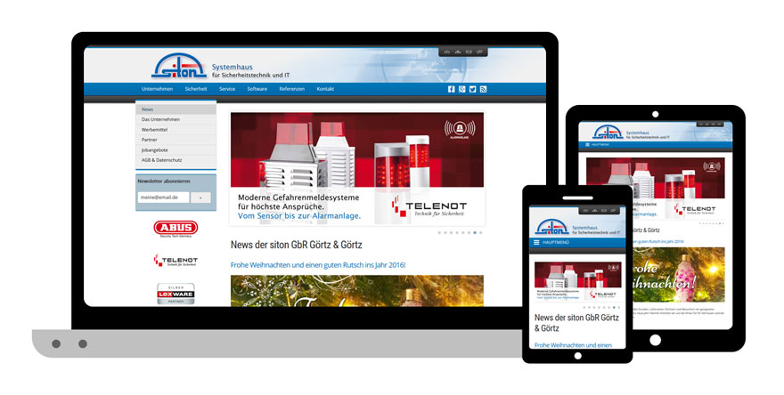 responsive layout - siton.de
