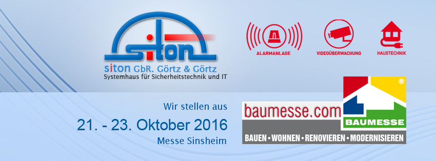 sicherheitstechnik auf der Baumesse in Sinsheim